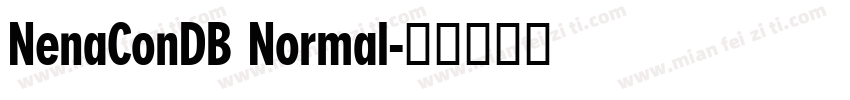 NenaConDB Normal字体转换